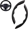 (Svart) Bilstötskydd 38cm Universell 2-pack Kolfiber Anti-halk Bilstötskydd