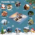 Miniatyrbild 3 av 5: Adventskalender 2024 Vuxen - 24 Dagars Julnedräkning Överlevnadskit med Campingutrustning & Coola Prylar för Män, Jul