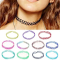Miniatyrbilde 3 av 5: 12-pak Choker Halskjede - One size Svart one size