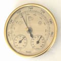 Barometer, väderstation med barometer och hygrometertermometer, 3-i-1 väggmonterad