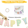 Miniatyrbillede 3 af 5: Happy Birthday Banner, Vimpel Banner, Personlighedsdesign, til Gi