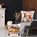 Miniatyrbilde 5 av 6: 4 stk Halloween gresskar dekorative putetrekk (45*45cm) for stue, soverom, seng, sofa, kafé, C