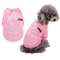 Miniatyrbilde 1 av 4: (Rosa 25CM lang) Hundegenser, varm hundegenser katteklær, ull kjæledyrfrakk, s