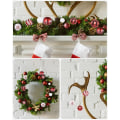 Miniatyrbild 4 av 4: Julgranskulor Set, 44 Stycken Plastjulgranskulor Set, Julgransdekoration Trefärgad Julgranskula D