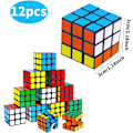 Miniatyrbild 2 av 5: 12 stycken Mini Magic Cubes, 3*3*3cm Puzzle Magic Cubes, Speed ​​