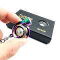 Miniatyrbillede 1 af 5: Kreativ Spindende Ny Charmerende Poleret Regnbue Turbo Turbolader Nøglering Nøglering Ring Nøglering Nøgleholder, Lav Fløjte S F