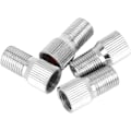Miniatyrbillede 2 af 5: 4 stk. 19 mm krom dækventilforlængeradapter til bil lastbil