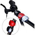 Miniatyrbillede 3 af 5: Cykellys - Silikon LED Cykellys - Foran og Bagpå - MTB VTC Cyklist