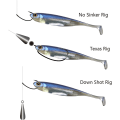 Pikkukuva 4 / 5: (7cm) Pehmeä Shad Kalastusvieheet Pehmeä Silikoni Kalastusviehe Kalastus