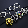 Miniatyrbillede 1 af 5: Hjulnav Nøglering 4 stk Dæk Styling Bil Nøglering Mands Nøglering Bil Nøglering (37mm) P
