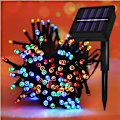 Miniatyrbilde 3 av 5: Solcelled lyslenke med 300 varme hvite LED-lys (32 meter)