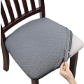 Miniatyrbild 1 av 5: (Ljusgrå, Set om 1) Stretch Jacquard Präglad Stolsöverdrag Sittdyna