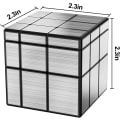 Pikkukuva 2 / 5: Peili Magic Cube Hopea Musta Pohja Palapeli Aivoriihi Nopeus ​​C