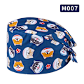 Miniatyrbillede 3 af 5: 4 stk. Bouffant Scrub Cap, Åndbar Justerbar Arbejdshatte, Uni