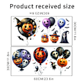 Pikkukuva 2 / 5: 2024 Halloween-kallokurpitsapää olohuoneen seinätarra E