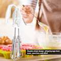 Miniatyrbild 4 av 5: Handvev äggvisp, rostfritt stål handhållen äggmixer manuell mixer för hemlagning kök
