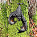 Miniatyrbild 3 av 4: Fladdermus Vägg Tealight Sconce Ljusstake Fladdermus Hållare Väggdekor Goth