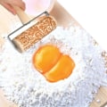 Miniatyrbilde 4 av 5: Embossed Rolling Pins, 3D Engraving Rolling Pin, Natural Safe Woo