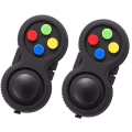 Miniatyrbillede 1 af 5: (Sort 2 stk) 8 Funktions Legetøjs Terning Controller Stress Reducer til D
