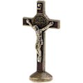 Pikkukuva 1 / 5: Pronssiristi Ristipatsas Jeesus Kristus Ristillä Autoon, Kotiin, Kapppeliin