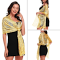 Miniatyrbilde 2 av 4: Dames Sjal Wrap Skjerf, Dame Skjerf Sjal Glitrende Skjerf B