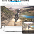 Pikkukuva 2 / 4: USB-C -sovitin kahdelle HDMI 4k MST -liitännälle, kannettava USB C HDMI -keskitin, tyyppi