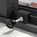 Miniatyrbilde 5 av 5: Skyvedørslås, 3 stk. svart vindusblokk, skyvevindu B