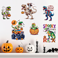 Pikkukuva 4 / 5: 2024 Halloween-zombi-dinosaurus-kurpitsapää-seinätarra B