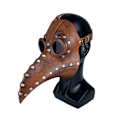 Miniatyrbillede 1 af 4: Halloween Stegosaurus Pestlæge Fugl Lang Næb Næb Steampunk Halloween Latex Materiale