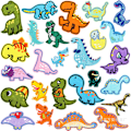 Pikkukuva 1 / 5: 26 söpöä dinosaurus-kirjontapalaa takkeihin, hattuihin, reppuihin, farkkuihin jne. L