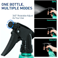 Miniatyrbilde 3 av 5: 2-pakning 500 ml tomme sprayflasker med justerbart sprayhode for