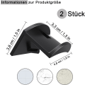 Pikkukuva 2 / 5: 2 kpl Kuulokkeidenpidike, Ei porausta vaadita Silikonikuulokkeidenpidike, Koukun kanssa Kuulokkeidenpidike, Musta C