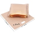 Miniatyrbilde 4 av 4: 6-pak gjenbrukbare toastposer, perfekt for grillede ostesmørbrød