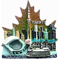Pikkukuva 4 / 4: 3D-jääkaappimagneetti Toronto Kanada -matkamuisto, kodin ja keittiön sisustus