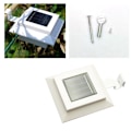 Miniatyrbillede 1 af 5: Udendørs firkantede LED solcellelamper 6 stk 12 cm H