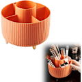 Miniatyrbillede 1 af 5: 360° roterende makeup-arrangør til kosmetik, smykker til toiletbord, soveværelse, kontorartikler, opbevaring