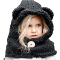 Miniatyrbild 1 av 5: Hatt Halsduk Cape Vinter Balaclava Björnen Unisex Baby Barn Flicka Pojke