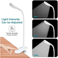 Miniatyrbillede 2 af 3: Læselampe, Læselys Lampe 14 LED Lysstyrke 360° Fleksibel Hals med til Natlæsning Arbejde-