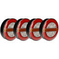 Miniatyrbilde 1 av 5: 4X 12-24V 32 LED Hamburger Tilhenger Bakre Hale Lykt for Truck Van Caravan