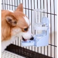 Miniatyrbillede 3 af 5: Automatisk vandfontæne til kæledyr, hængende vanddispenser, vanddispenser, lille vandflaske til kæledyr til katte, hamster, kaniner - Blå - 500 ml