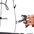 Miniatyrbild 3 av 5: 360 Graders Rotationsbar Compoundbågsutlösare 3 och 4 Växlar Tumutlösare Justerbar Fingerhjälp Trigger Tumgrepp