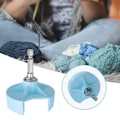 Miniatyrbillede 4 af 5: 1 stk. Strikke Maskine Adapter med Stål Hex Skaft til Elbor Strikning Blå