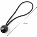 Miniatyrbillede 2 af 5: 12 stk. sorte presenning bungee bolde presenning bungee snor til banner, presenninger, pavilloner, telte, telt bungee kroge, presenningholder, flagstænger