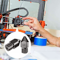 Miniatyrbilde 3 av 4: 5 stk 0,4/1,75 mm Tråd Ekstruder Dys Trykkhode Mk8 Super Hard og Slitasje-resistent for 3D-skriver Tilbehør