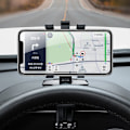 Miniatyrbillede 2 af 5: Bil Dashboard Telefonholder Auto 360 Graders Rotation Multifunktionel Gadget Parkering Nummer
