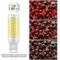 Miniatyrbillede 2 af 4: G9 LED Pære, Flimmerfri, 7W, Kold Hvid 6000K, 650LM, 60W Ækvivalent Energibesparende Halogen, 360 Graders Vinkel, AC220-240V (6 Pak)