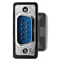 Miniatyrbillede 3 af 5: RJ45 til RS232, DB9 seriel port 9-bens han til hun RJ45 Cat5e/6 Ethernet/LAN udvidelsesadapter (hanhoved)