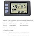 Miniatyrbild 3 av 5: P3H LCD-displaymätare Instrumentbräda 24V-60V Elcykelmätare Displaypanel för Elsparkcykel (SM-kontakt 5PIN)