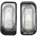 Miniatyrbild 2 av 5: 2 delar vit LED-skyltbelysning för W203 4D bil 2001-2007