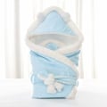 Miniatyrbillede 2 af 5: -Sovepose til baby 0-6 måneder Vinter Plys Swaddling Tæppe